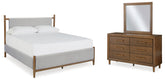 J&M Furniture - Ashley Furniture - Lyncott Queen Upholstered Bed, Dresser and Mirror - Queen Upholstered Bed, Dresser and Mirror - B615B5