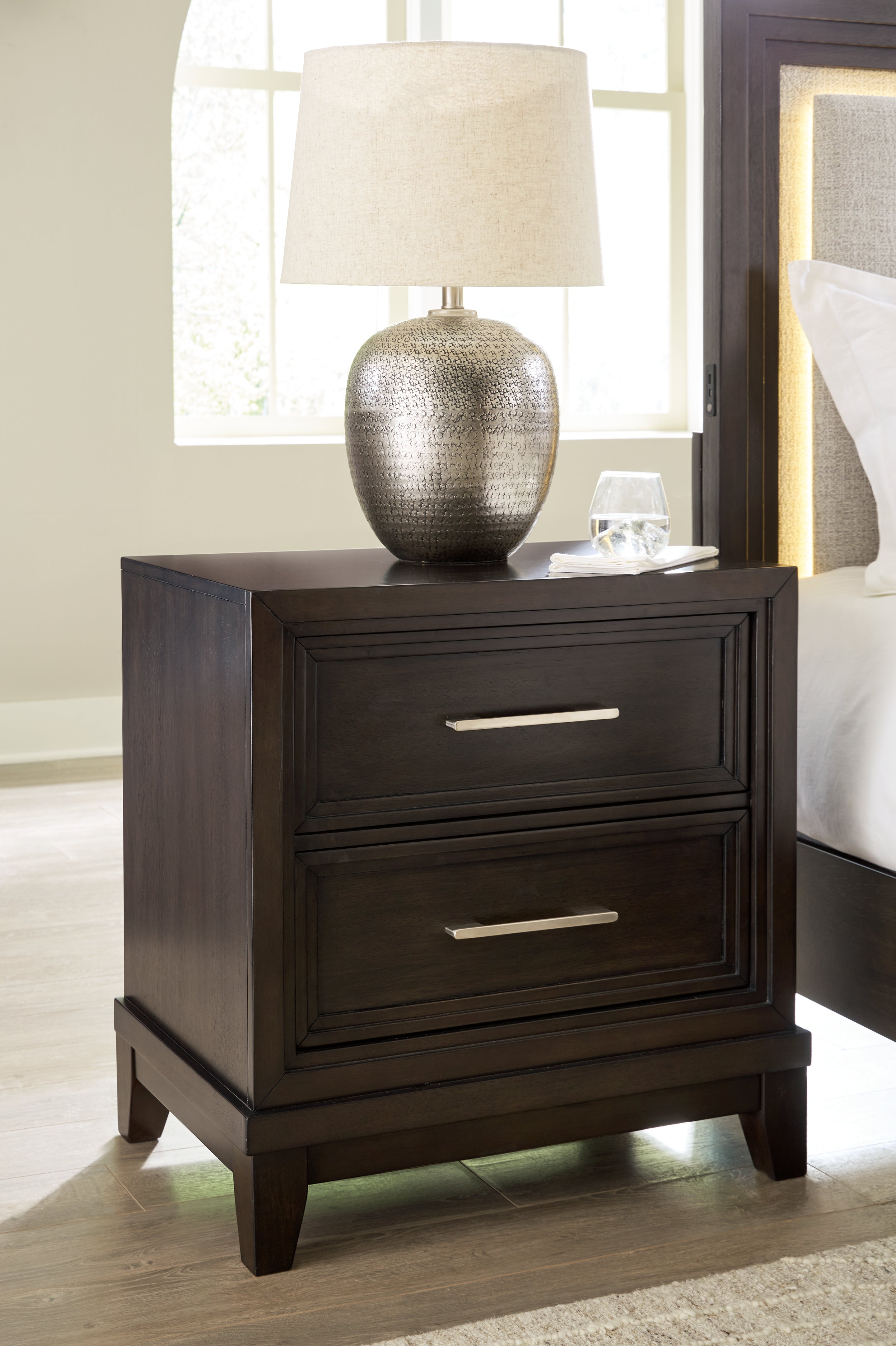 J&M Furniture - Ashley Furniture - Neymorton Nightstand - Two Drawer Night Stand - B618-92