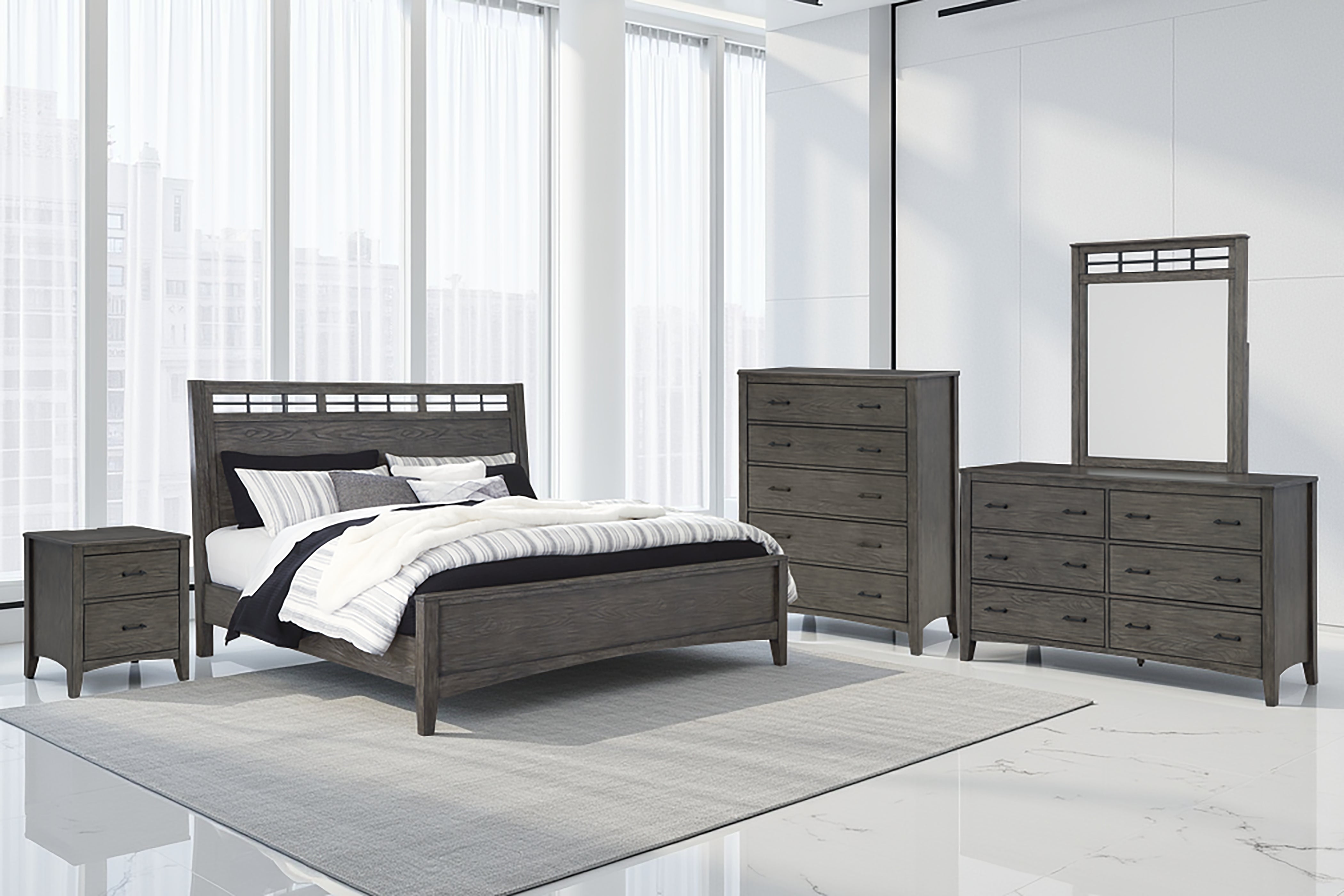 J&M Furniture - Ashley Furniture - Montillan Queen Panel Bed - Queen Panel Bed - B651B2