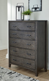 J&M Furniture - Ashley Furniture - Montillan Chest of Drawers - Five Drawer Chest - B651-46