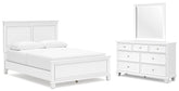 J&M Furniture - Ashley Furniture - Fortman Queen Panel Bed, Dresser and Mirror - Queen Panel Bed, Dresser and Mirror - B680B3