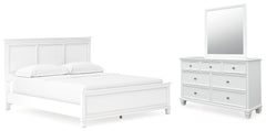 J&M Furniture - Ashley Furniture - Fortman California King Panel Bed, Dresser and Mirror - California King Panel Bed, Dresser and Mirror - B680B14