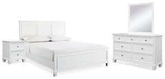 J&M Furniture - Ashley Furniture - Fortman King Panel Bed, Dresser, Mirror and Nightstand - King Panel Bed, Dresser, Mirror and Nightstand - B680B17