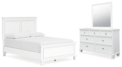 J&M Furniture - Ashley Furniture - Fortman Full Panel Bed, Dresser and Mirror - Full Panel Bed, Dresser and Mirror - B680B9