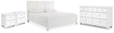 J&M Furniture - Ashley Furniture - Fortman King Panel Bed, Dresser and 2 Nightstands - King Panel Bed, Dresser and 2 Nightstands - B680B15