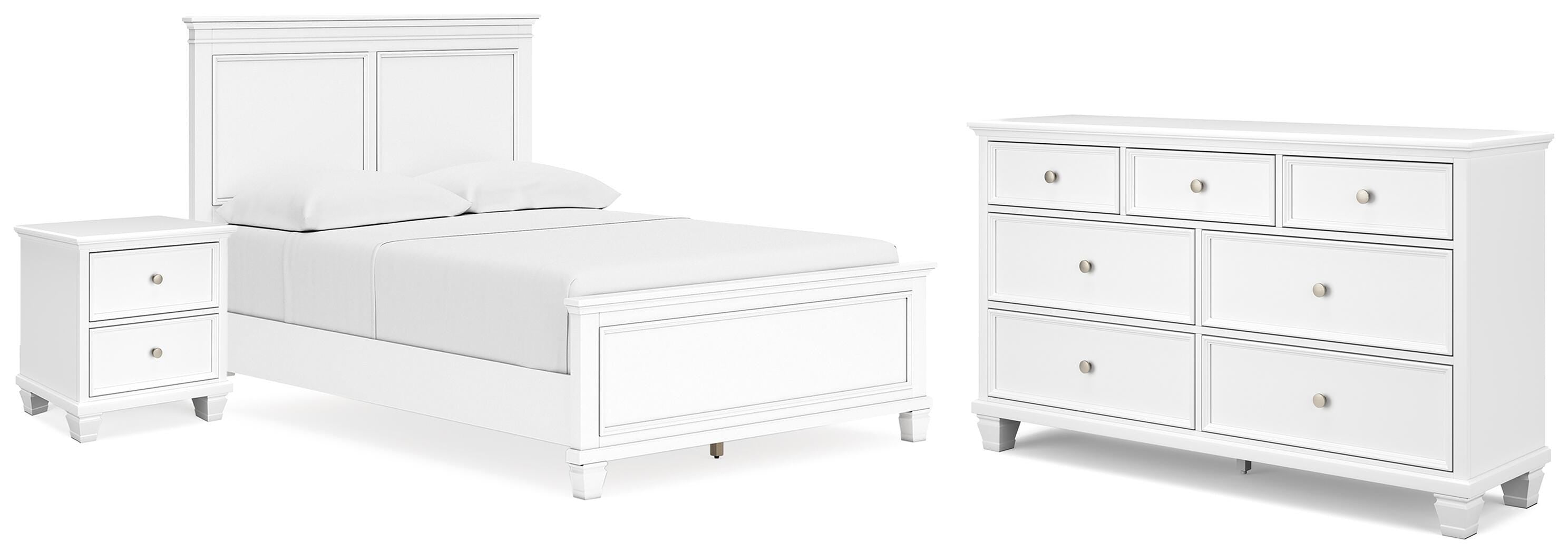J&M Furniture - Ashley Furniture - Fortman Full Panel Bed, Dresser and Nightstand - Full Panel Bed, Dresser and Nightstand - B680B28