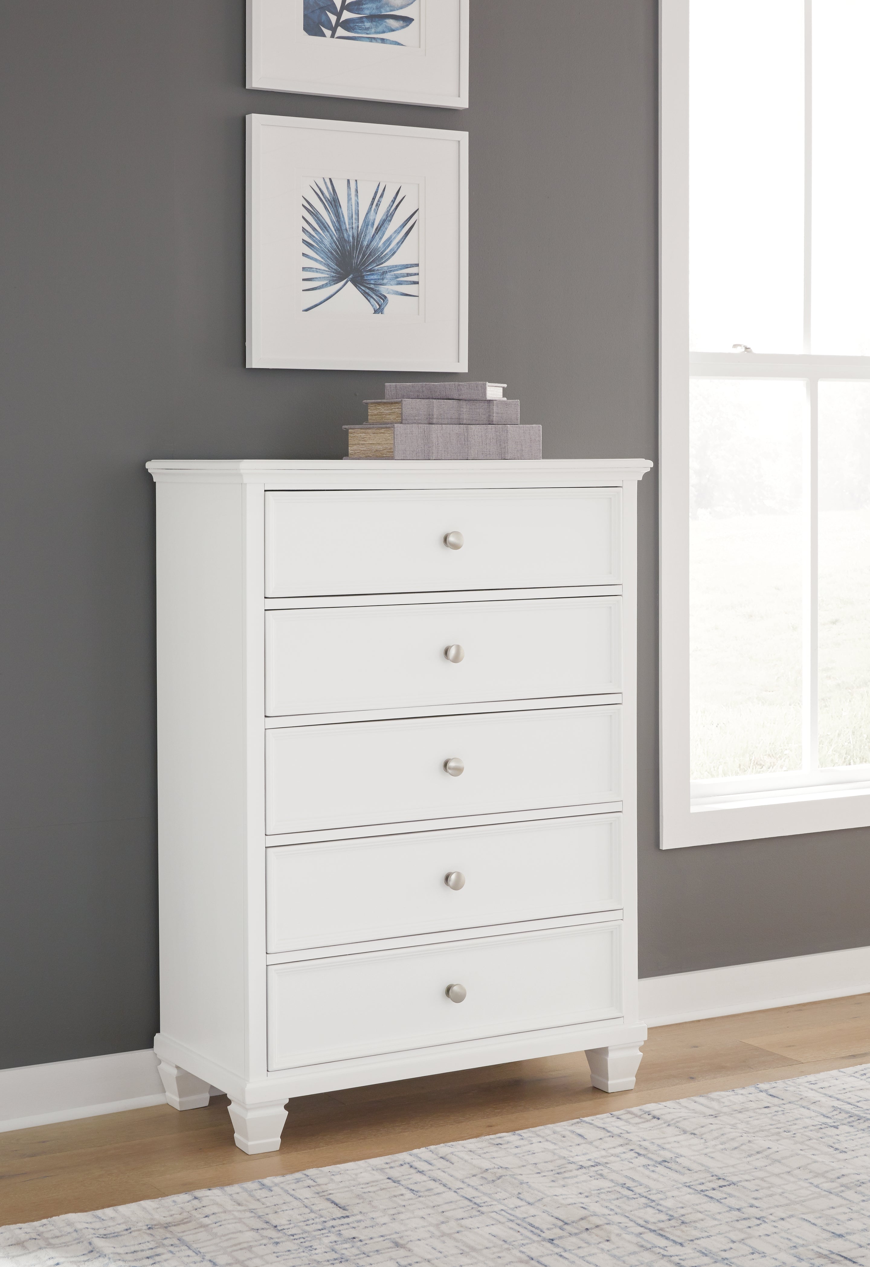 J&M Furniture - Ashley Furniture - Fortman Chest of Drawers - Five Drawer Chest - B680-46