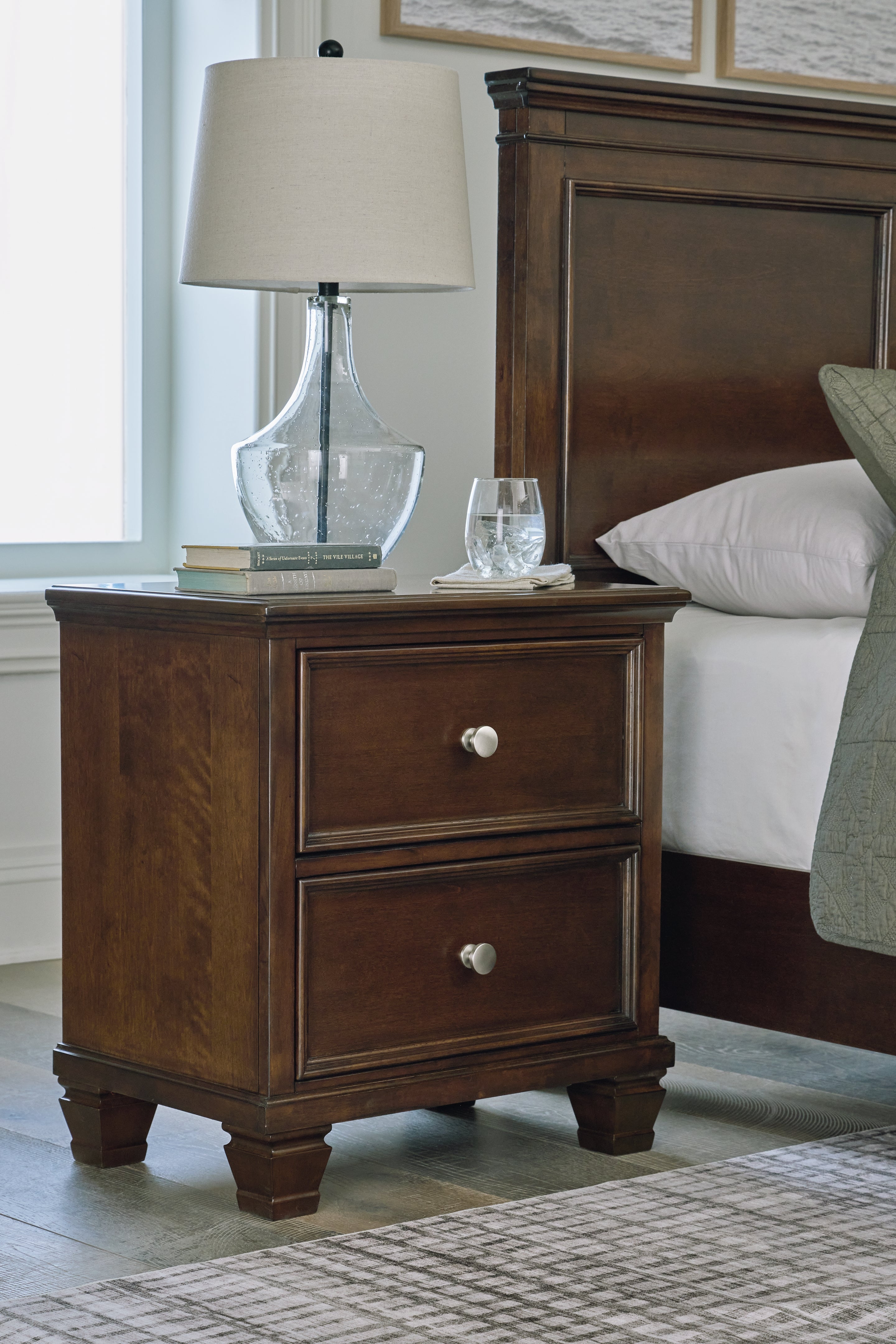 J&M Furniture - Ashley Furniture - Danabrin Nightstand - Two Drawer Night Stand - B685-92