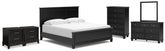 J&M Furniture - Ashley Furniture - Lanolee King Panel Bed, Dresser, Mirror, Chest and 2 Nightstands - King Panel Bed, Dresser, Mirror, Chest and 2 Nightstands - B687B28