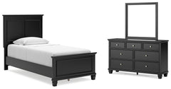 J&M Furniture - Ashley Furniture - Lanolee Twin Panel Bed, Dresser and Mirror - Twin Panel Bed, Dresser and Mirror - B687B3