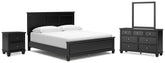 J&M Furniture - Ashley Furniture - Lanolee King Panel Bed, Dresser, Mirror and Nightstand - King Panel Bed, Dresser, Mirror and Nightstand - B687B31