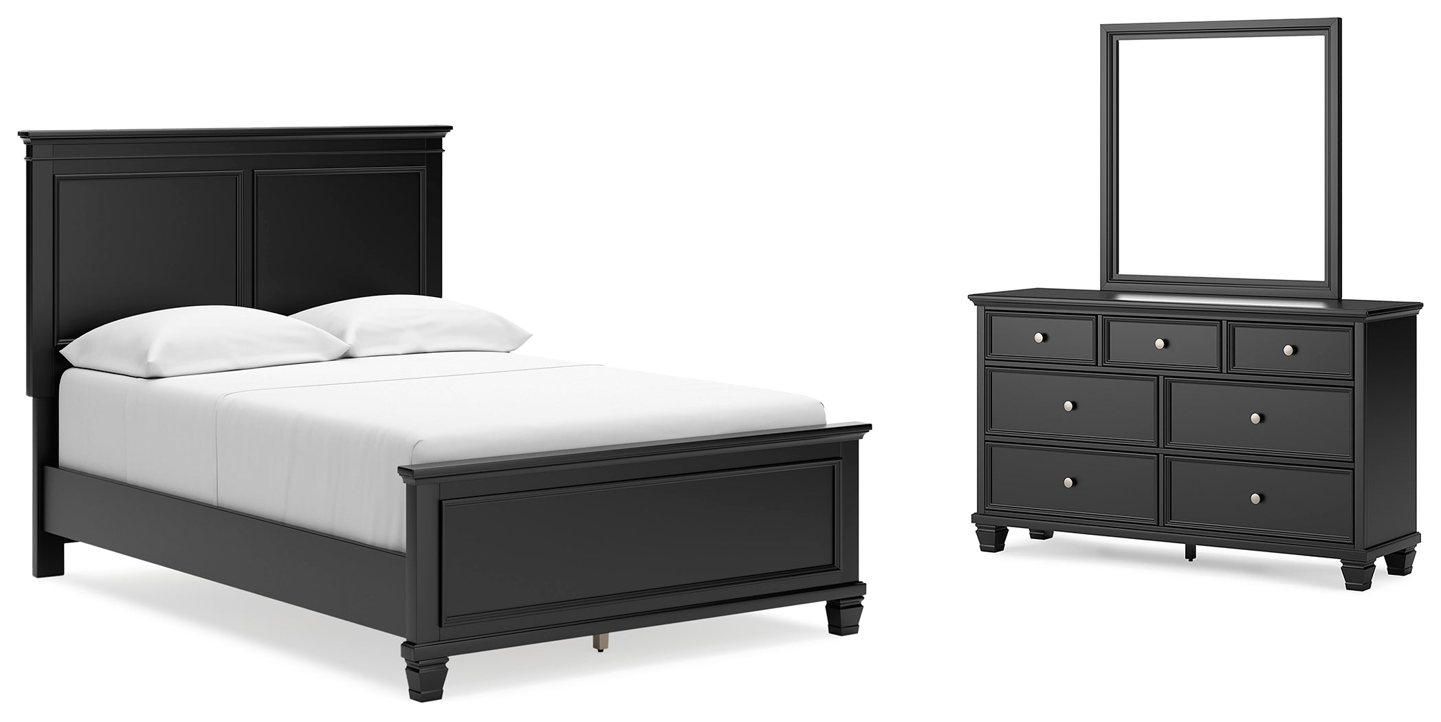 J&M Furniture - Ashley Furniture - Lanolee Full Panel Bed, Dresser and Mirror - Full Panel Bed, Dresser and Mirror - B687B5