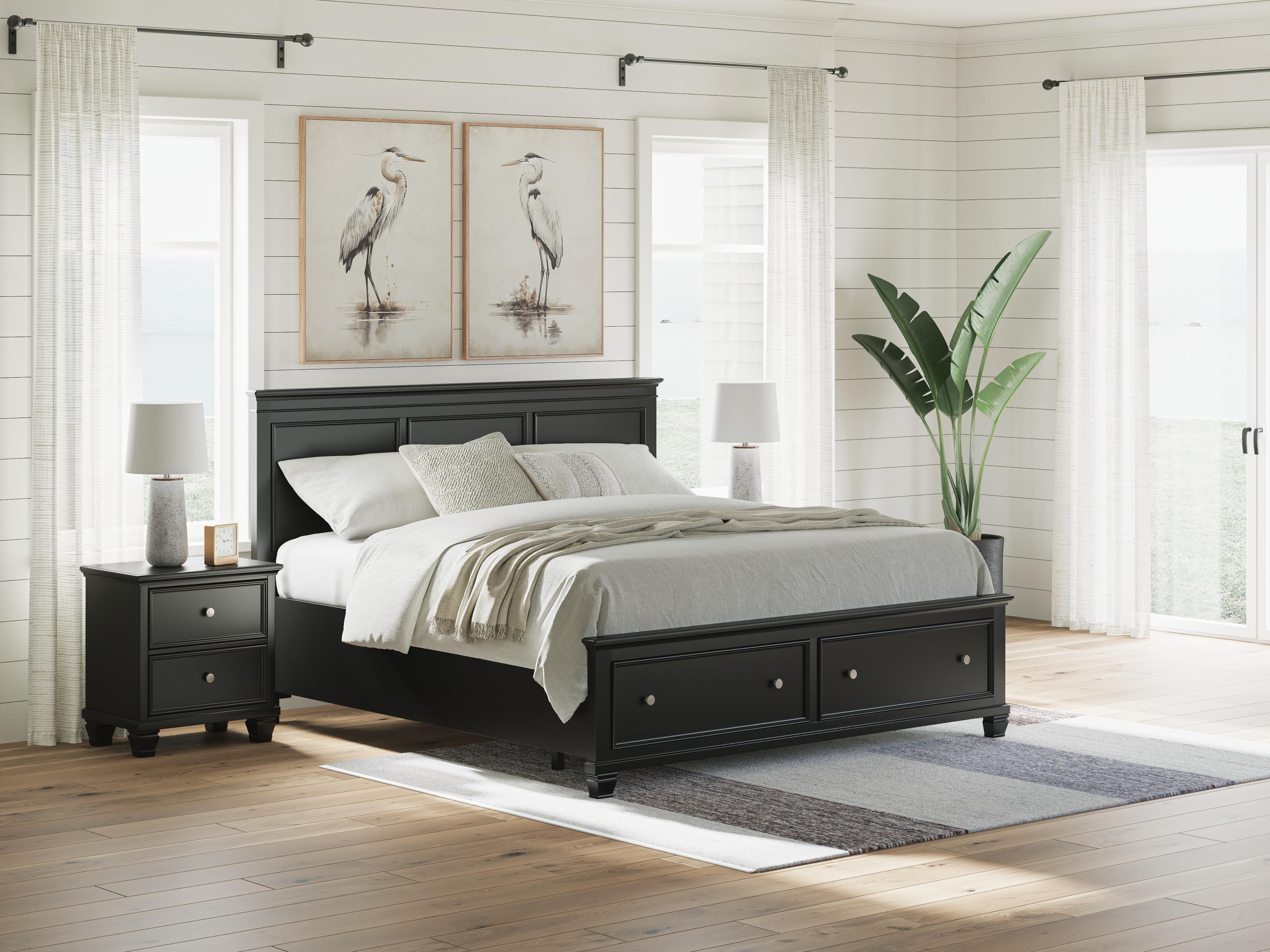 J&M Furniture - Ashley Furniture - Lanolee King Panel Storage Bed - King Panel Storage Bed - B687B19