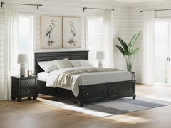 J&M Furniture - Ashley Furniture - Lanolee King Panel Storage Bed - King Panel Storage Bed - B687B19
