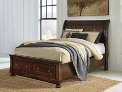 J&M Furniture - Ashley Furniture - Porter Queen Sleigh Storage Bed - Queen Sleigh Storage Bed - B697B43