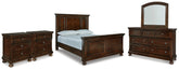 J&M Furniture - Ashley Furniture - Porter Queen Panel Bed, Dresser, Mirror and 2 Nightstands - Queen Panel Bed, Dresser, Mirror and 2 Nightstands - B697B52