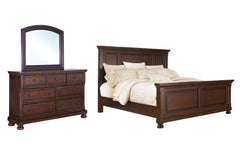 J&M Furniture - Ashley Furniture - Porter California King Panel Bed, Dresser and Mirror - California King Panel Bed, Dresser and Mirror - B697B35