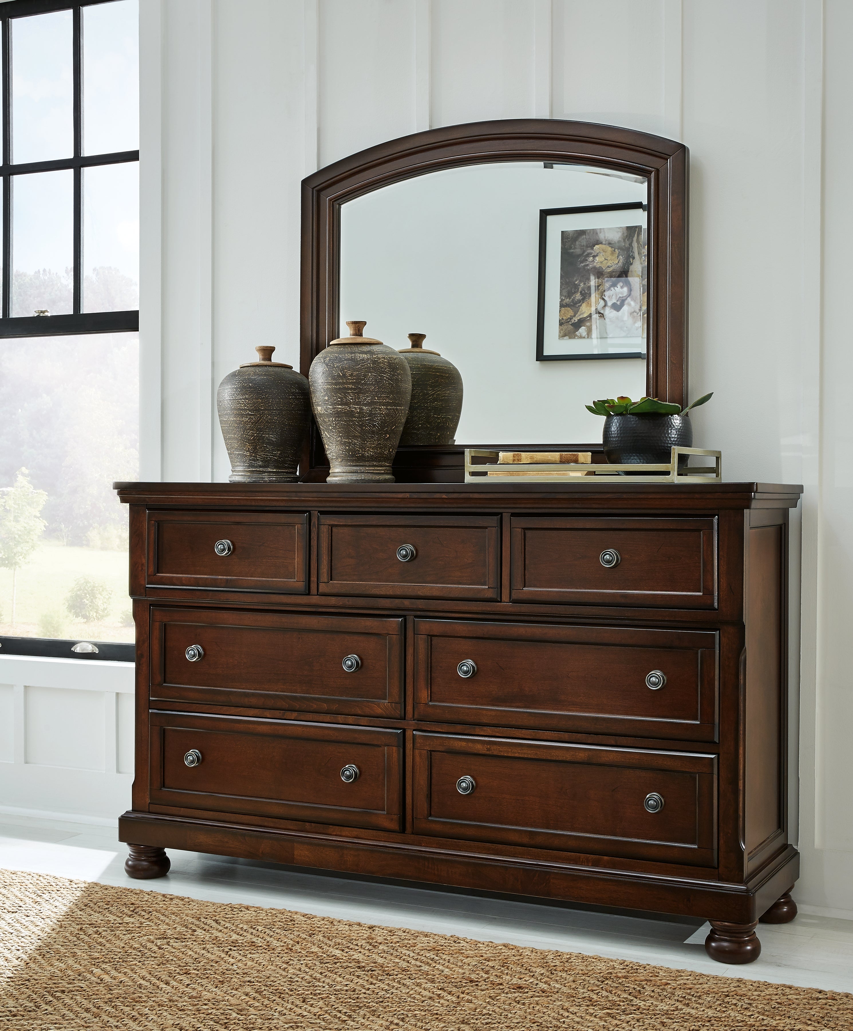 J&M Furniture - Ashley Furniture - Porter Dresser and Mirror - Dresser and Mirror - B697B1
