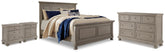 J&M Furniture - Ashley Furniture - Lettner Queen Panel Bed, Dresser and 2 Nightstands - Queen Panel Bed, Dresser and 2 Nightstands - B733B60