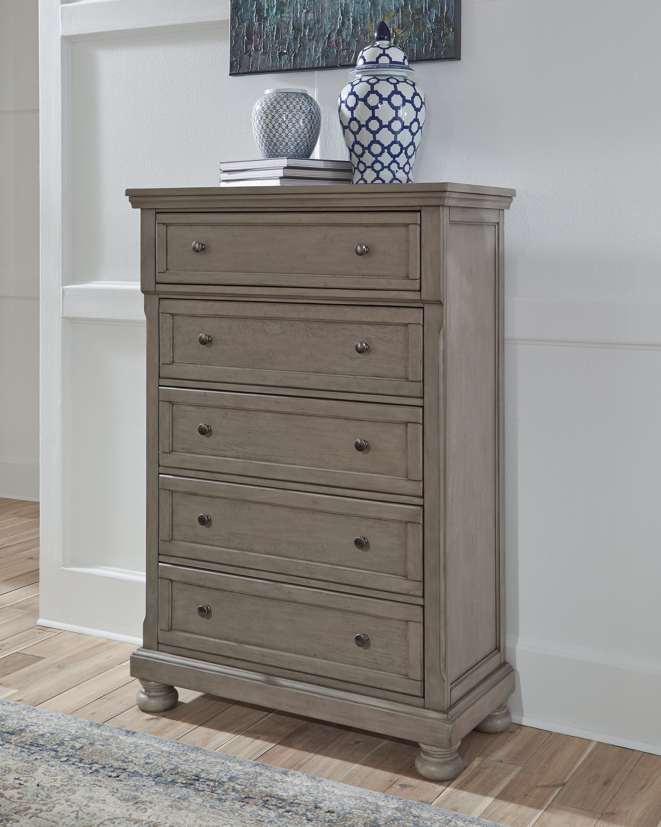 J&M Furniture - Ashley Furniture - Lettner Chest of Drawers - Five Drawer Chest - B733-46