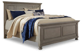 J&M Furniture - Ashley Furniture - Lettner Queen Panel Bed, Dresser, Mirror and 2 Nightstands - Queen Panel Bed, Dresser, Mirror and 2 Nightstands / Light Gray - B733B43