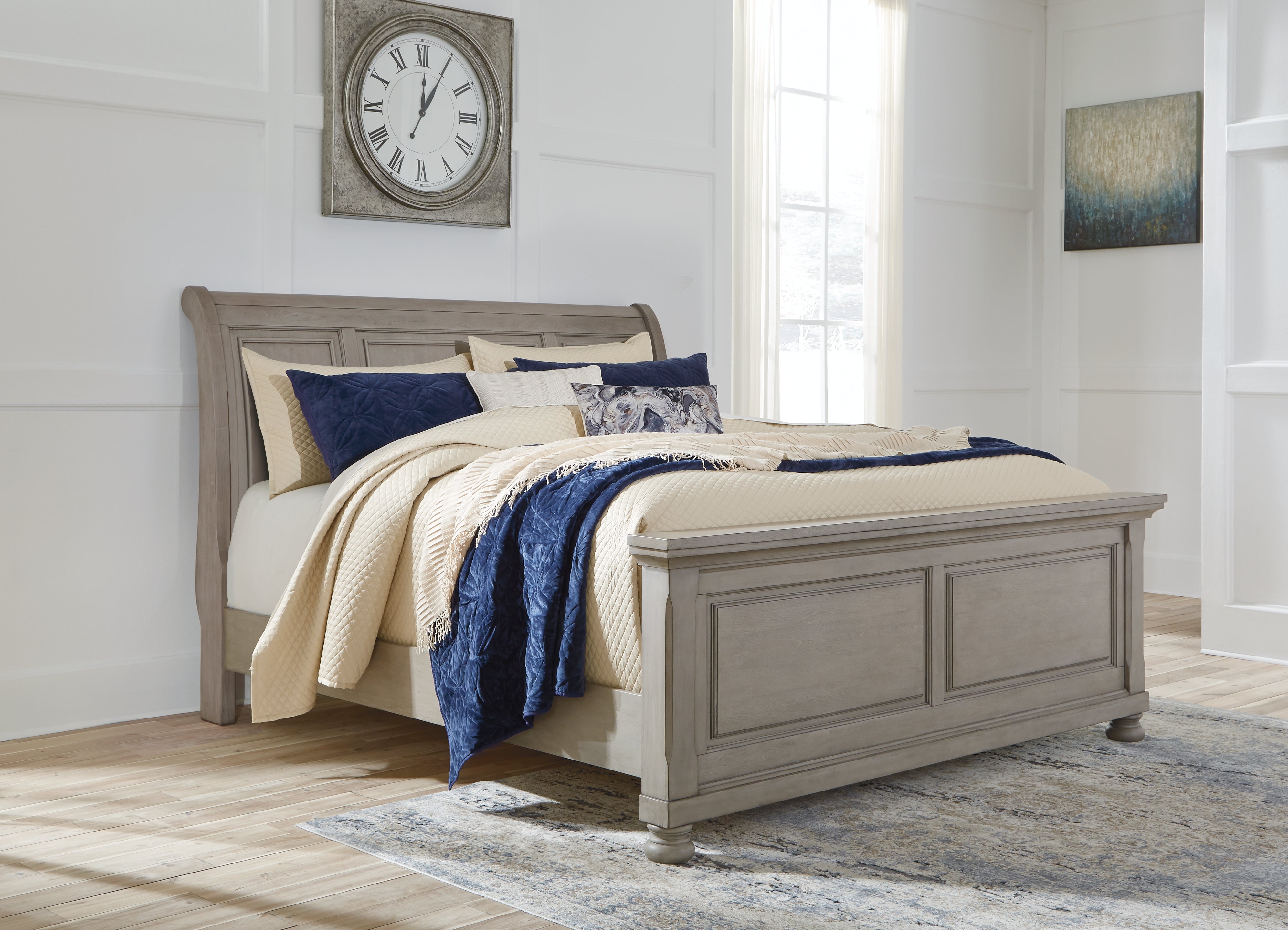 J&M Furniture - Ashley Furniture - Lettner California King Sleigh Bed - California King Sleigh Bed - B733B36