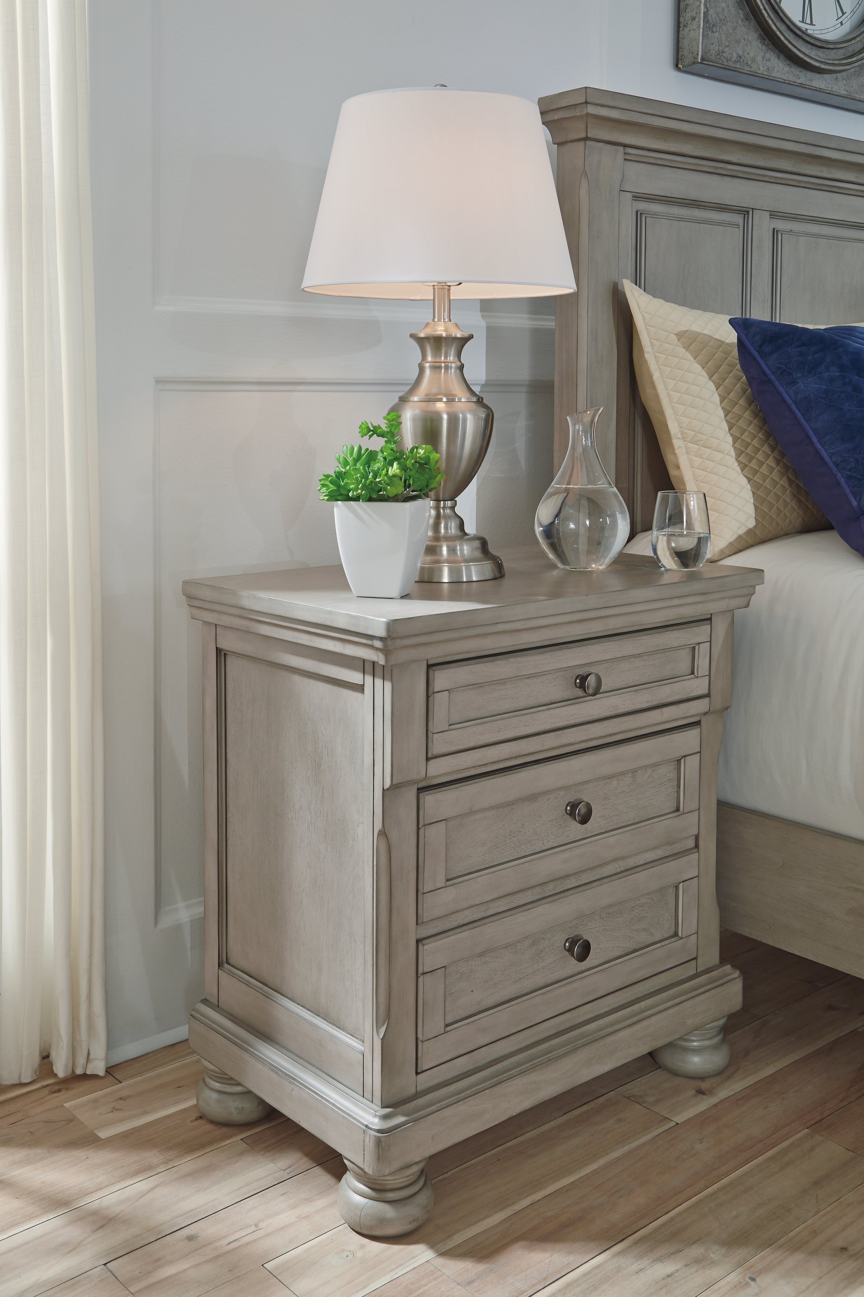 J&M Furniture - Ashley Furniture - Lettner Nightstand - Two Drawer Night Stand - B733-92