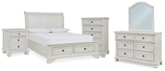 J&M Furniture - Ashley Furniture - Robbinsdale Full Storage Sleigh Bed, Dresser, Mirror, Chest and Nightstand - Full Storage Sleigh Bed, Dresser, Mirror, Chest and Nightstand - B742B42