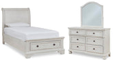 J&M Furniture - Ashley Furniture - Robbinsdale Twin Sleigh Storage Bed, Dresser and Mirror - Twin Sleigh Storage Bed, Dresser and Mirror - B742B14