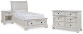 J&M Furniture - Ashley Furniture - Robbinsdale Twin Sleigh Storage Bed, Dresser and Nightstand - Twin Sleigh Storage Bed, Dresser and Nightstand - B742B47
