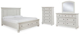 J&M Furniture - Ashley Furniture - Robbinsdale Queen Panel Storage Bed, Dresser, Mirror and Chest - Queen Panel Storage Bed, Dresser, Mirror and Chest - B742B27