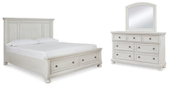 J&M Furniture - Ashley Furniture - Robbinsdale Queen Panel Storage Bed, Dresser and Mirror - Queen Panel Storage Bed, Dresser and Mirror - B742B30