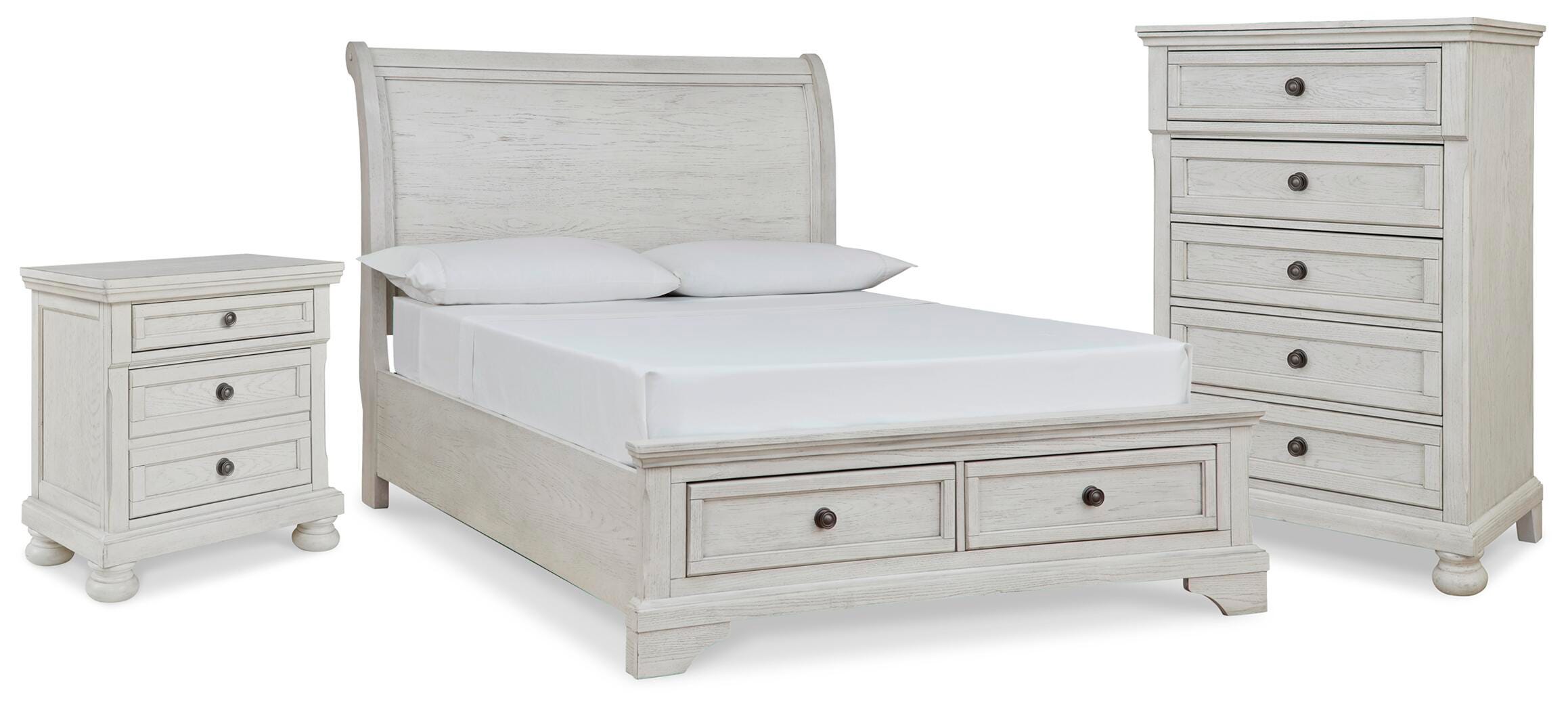 J&M Furniture - Ashley Furniture - Robbinsdale Full Sleigh Storage Bed, Chest and Nightstand - Full Sleigh Storage Bed, Chest and Nightstand - B742B48
