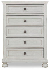 Robbinsdale Full Sleigh Storage Bed, Chest and Nightstand