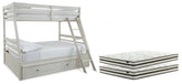 J&M Furniture - Ashley Furniture - Robbinsdale Twin over Full with Storage and Mattresses - Twin over Full with Storage and Mattresses - B742B39