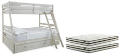 J&M Furniture - Ashley Furniture - Robbinsdale Twin over Full with Storage and Mattresses - Twin over Full with Storage and Mattresses - B742B39