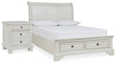 J&M Furniture - Ashley Furniture - Robbinsdale Full Storage Bed and Nightstand - Full Storage Bed and Nightstand - B742B33