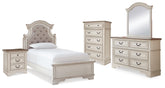 J&M Furniture - Ashley Furniture - Realyn Twin Panel Bed, Dresser, Mirror, Chest and Nightstand - Twin Panel Bed, Dresser, Mirror, Chest and Nightstand - B743B44