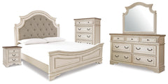 J&M Furniture - Ashley Furniture - Realyn King Panel Bed, Dresser, Mirror, Chest and Nightstand - King Panel Bed, Dresser, Mirror, Chest and Nightstand - B743B89