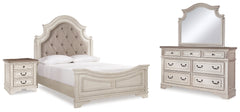 J&M Furniture - Ashley Furniture - Realyn Queen Bed with Mirrored Dresser and Nightstand - Queen Bed with Mirrored Dresser and Nightstand - B743B22