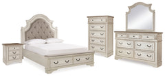J&M Furniture - Ashley Furniture - Realyn Queen Upholstered Bed, Dresser, Mirror, Chest and Nightstand - Queen Upholstered Bed, Dresser, Mirror, Chest and Nightstand - B743B30