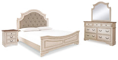 J&M Furniture - Ashley Furniture - Realyn California King Panel Bed, Dresser, Mirror and Nightstand - California King Panel Bed, Dresser, Mirror and Nightstand - B743B31