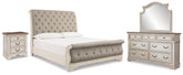 J&M Furniture - Ashley Furniture - Realyn King Sleigh Bed, Dresser Mirror and Nightstand - King Sleigh Bed, Dresser Mirror and Nightstand - B743B65