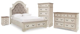 J&M Furniture - Ashley Furniture - Realyn Queen Upholstered Storage Bed, Dresser, Chest and Nightstand - Queen Upholstered Storage Bed, Dresser, Chest and Nightstand - B743B98