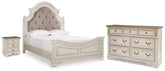 J&M Furniture - Ashley Furniture - Realyn Queen Upholstered Panel Bed, Dresser and Nightstand - Queen Upholstered Panel Bed, Dresser and Nightstand - B743B101