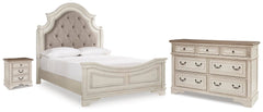 J&M Furniture - Ashley Furniture - Realyn Queen Upholstered Panel Bed, Dresser and Nightstand - Queen Upholstered Panel Bed, Dresser and Nightstand - B743B101