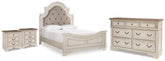 J&M Furniture - Ashley Furniture - Realyn Queen Upholstered Panel Bed, Dresser and 2 Nightstands - Queen Upholstered Panel Bed, Dresser and 2 Nightstands - B743B67