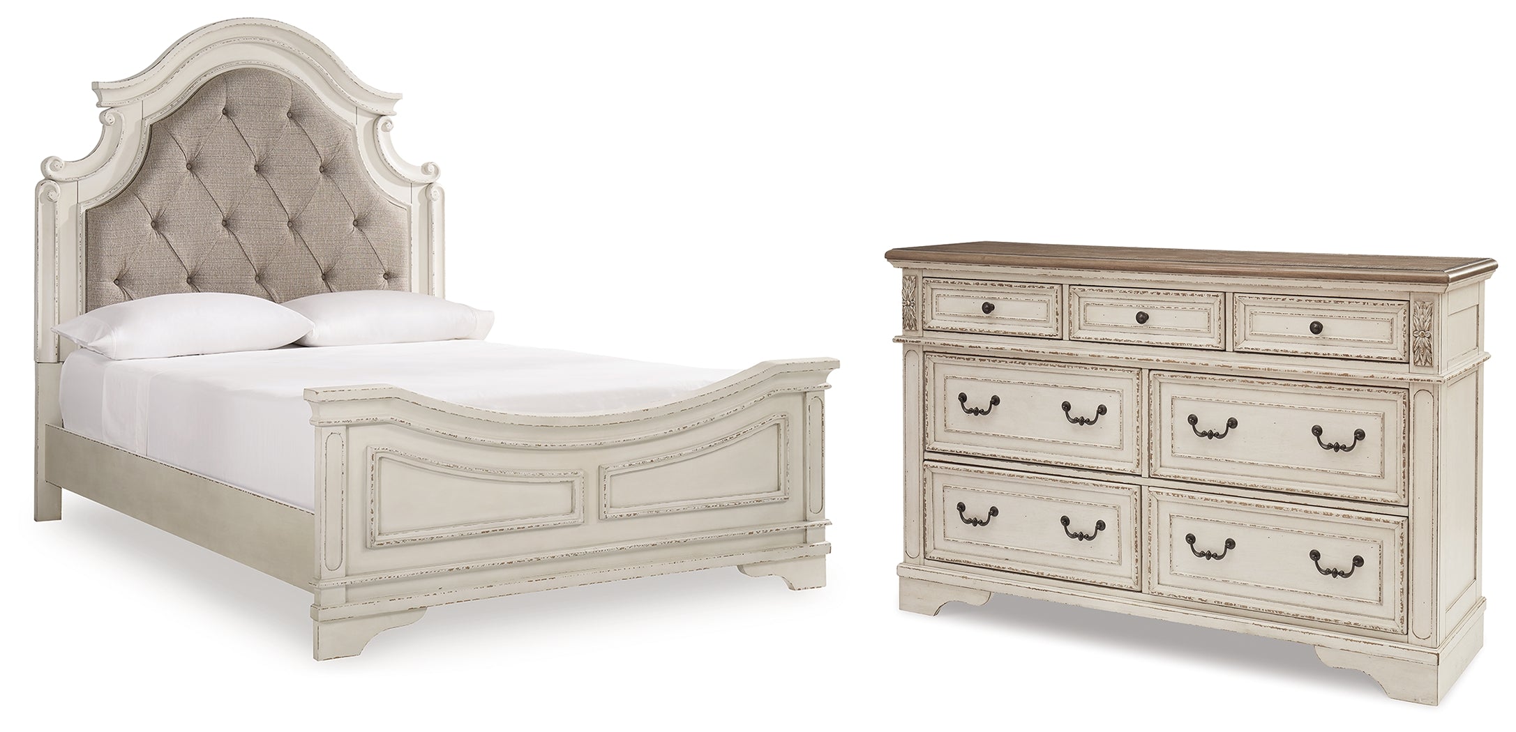 J&M Furniture - Ashley Furniture - Realyn Queen Panel Bed and Dresser - Queen Panel Bed and Dresser - B743B72