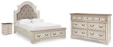 J&M Furniture - Ashley Furniture - Realyn Queen Upholstered Storage Bed, Dresser and Nightstand - Queen Upholstered Storage Bed, Dresser and Nightstand - B743B100