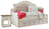 J&M Furniture - Ashley Furniture - Realyn Twin Storage Day Bed and Nightstand - Twin Storage Day Bed and Nightstand - B743B71